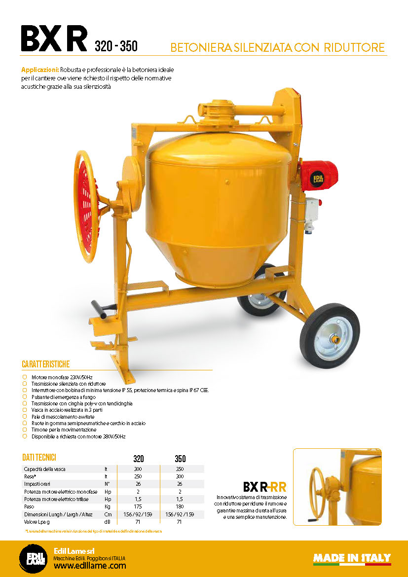 Ruota Per Betoniera - Diametro 350 Mm, Foro 35 Mm, Ruota Di Ricambio Per Betoniere Da Cantiere
