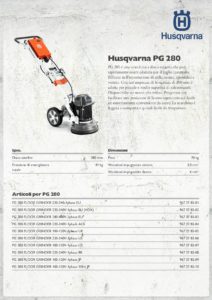 Molatrice per pavimenti Husqvarna mod. PG280 Monofase-page-001